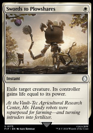 (173) Magic The Gathering Universes Beyond: Fallout Single: Swords to Plowshares  Uncommon