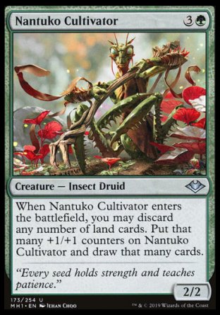 (173/254) Magic The Gathering Modern Horizons Single: Nantuko Cultivator  Uncommon