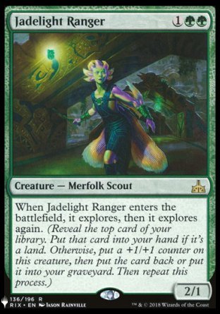 (136) Magic The Gathering The List Single: Jadelight Ranger  Rare