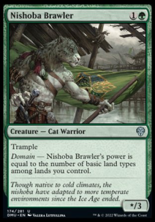 (174) Magic The Gathering Dominaria United Single: Nishoba Brawler  Uncommon