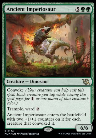 (174) Magic The Gathering March of the Machine Single: Ancient Imperiosaur  Rare