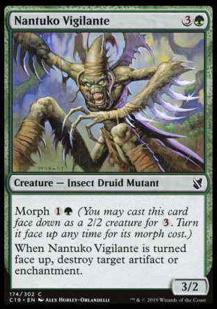 (174) Magic The Gathering Commander 2019 Single: Nantuko Vigilante  Common