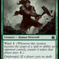 (174) Magic The Gathering Innistrad: Midnight Hunt Single: Burly Breaker // Dire-Strain Demolisher Holo Uncommon
