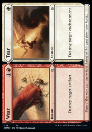 (174) Magic The Gathering Commander: Dominaria United Single: Wear // Tear  Uncommon