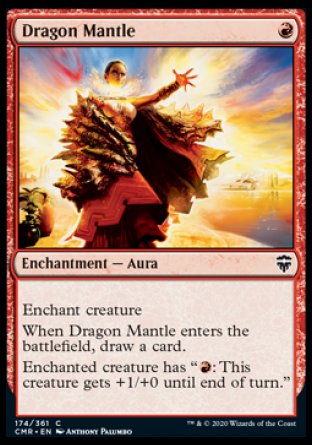 (174/361) Magic The Gathering Commander Legends Single: Dragon Mantle  Common