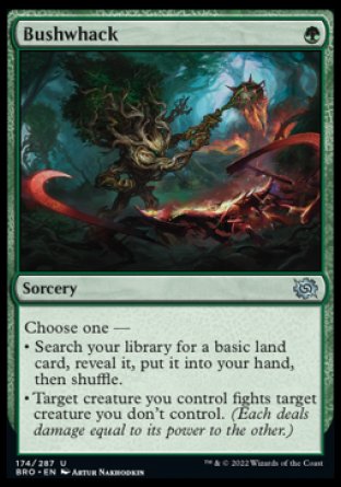 (174) Magic The Gathering The Brothers' War Single: Bushwhack  Uncommon