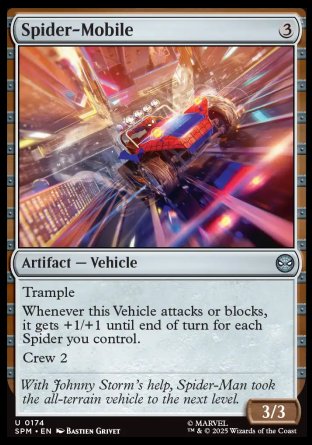 (174) Magic The Gathering Magic: The Gathering | Marvel's Spider-Man Single: Spider-Mobile  Uncommon