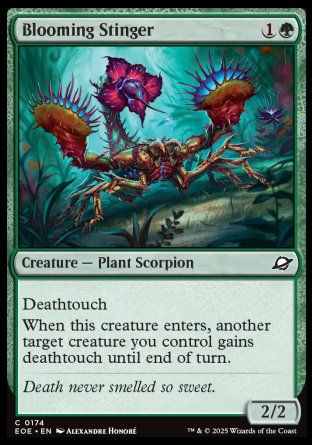 (174) Magic The Gathering Edge of Eternities Single: Blooming Stinger  Common