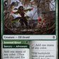 (174/269) Magic The Gathering Throne of Eldraine Single: Rosethorn Acolyte // Seasonal Ritual Holo Common