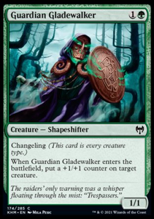 (174/285) Magic The Gathering Kaldheim Single: Guardian Gladewalker  Common