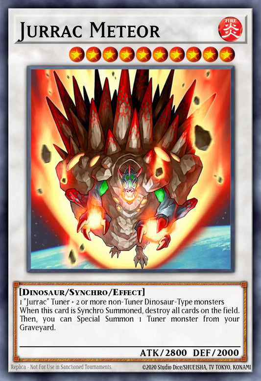 (139) YuGiOh TCG RA04: Quarter Century Stampede Single: Jurrac Meteor (V.1 - Platinum Secret Rare)  Platinum Secret Rare