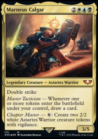 (175) Magic The Gathering Universes Beyond: Warhammer 40000 Single: Marneus Calgar (V.2)  Mythic