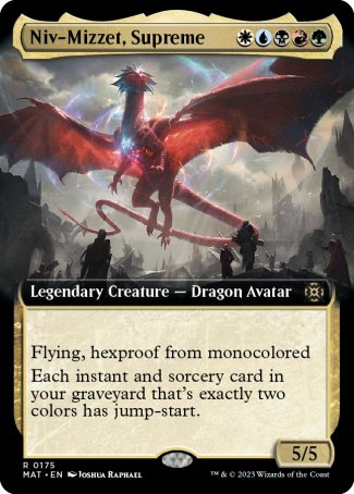 (175) Magic The Gathering March of the Machine: The Aftermath: Extras Single: Niv-Mizzet, Supreme (V.3)  Rare