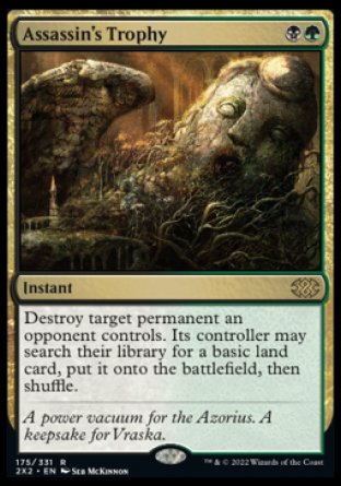 (175) Magic The Gathering Double Masters 2022 Single: Assassin's Trophy Holo Rare