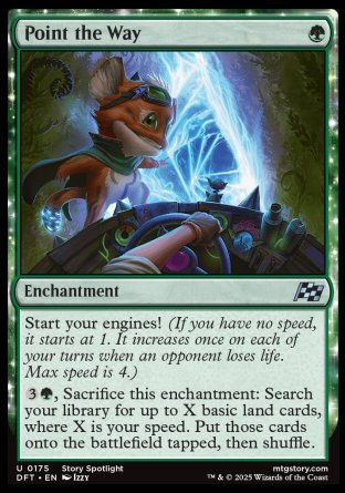 (175) Magic The Gathering Aetherdrift Single: Point the Way  Uncommon