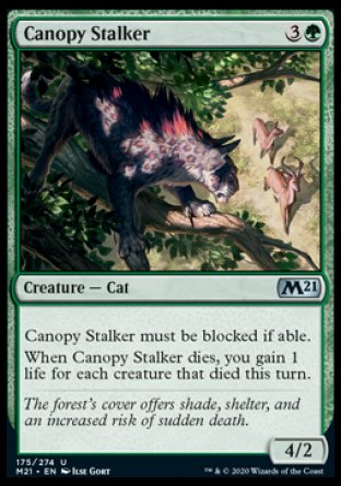 (175) Magic The Gathering Core 2021 Single: Canopy Stalker  Uncommon