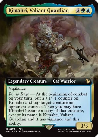 (175) Magic The Gathering Commander: Magic: The Gathering - FINAL FANTASY: Extras Single: Kimahri, Valiant Guardian  Rare