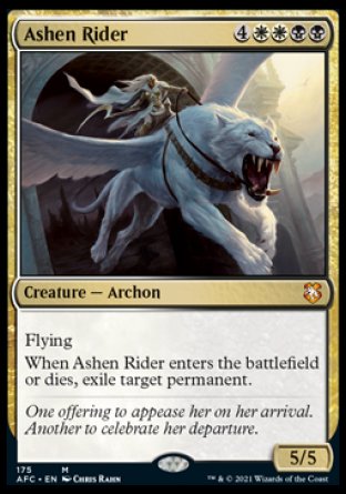 (175) Magic The Gathering Commander: Adventures in the Forgotten Realms Single: Ashen Rider  Mythic