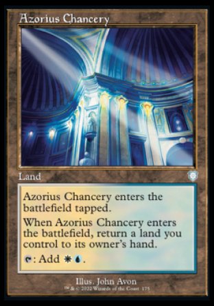 (175) Magic The Gathering Commander: The Brothers' War Single: Azorius Chancery  Uncommon