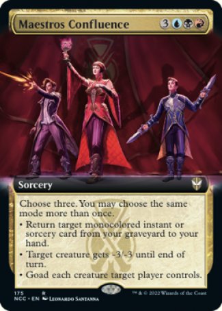 (175) Magic The Gathering Commander: Streets of New Capenna: Extras Single: Maestros Confluence  Rare