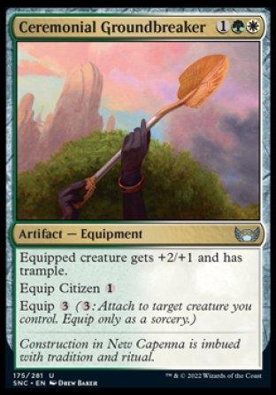 (175) Magic The Gathering Streets of New Capenna Single: Ceremonial Groundbreaker Holo Uncommon