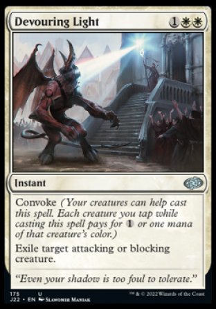 (175) Magic The Gathering Jumpstart 2022 Single: Devouring Light  Uncommon