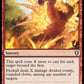 (175) Magic The Gathering Commander Legends: Battle for Baldur's Gate Single: Fireball Holo Uncommon
