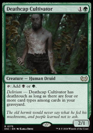 (175) Magic The Gathering Commander: Duskmourn: House of Horror Single: Deathcap Cultivator  Rare