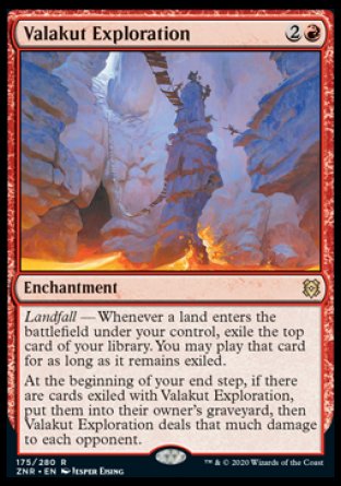 (175) Magic The Gathering Zendikar Rising: Promos Single: Valakut Exploration (V.1) Holo Rare