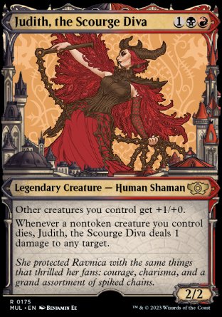 (175) Magic The Gathering Multiverse Legends Single: Judith, the Scourge Diva (V.4) Holo Rare