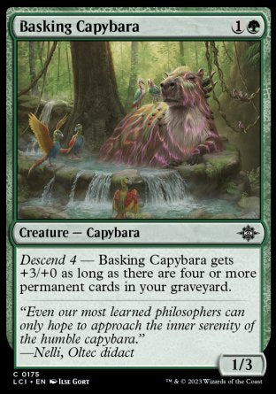 (175) Magic The Gathering The Lost Caverns of Ixalan Single: Basking Capybara  Common