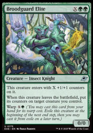 (175) Magic The Gathering Edge of Eternities Single: Broodguard Elite  Uncommon