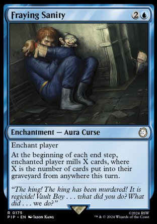 (175) Magic The Gathering Universes Beyond: Fallout Single: Fraying Sanity  Rare