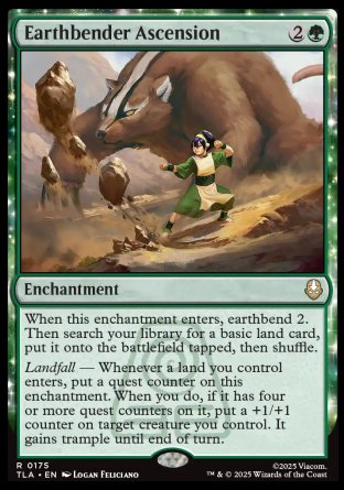 (175) Magic The Gathering Magic: The Gathering | Avatar: The Last Airbender Single: Earthbender Ascension Holo Rare