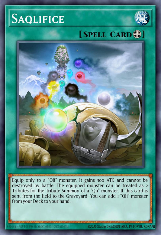 (238) YuGiOh TCG RA04: Quarter Century Stampede Single: Saqlifice (V.2 - Quarter Century Secret Rare)  Quarter Century Secret Rare
