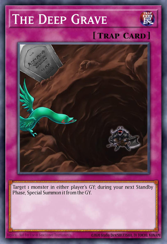 (133) YuGiOh TCG MP19: 2019 Gold Sarcophagus Tin Mega Pack Single: The Deep Grave  Common