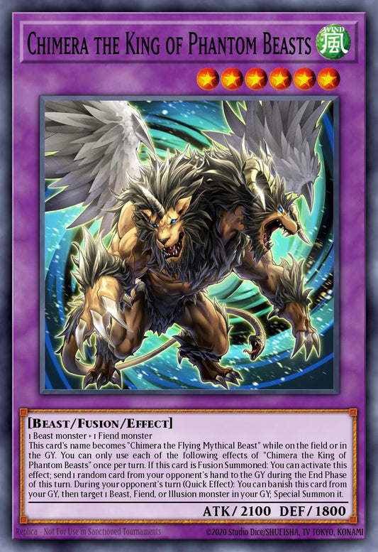 (095) YuGiOh TCG MP24: 25th Anniversary Tin: Dueling Mirrors Single: Chimera the King of Phantom Beasts  Secret Rare
