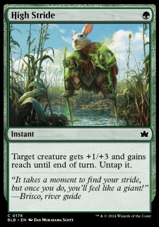 (176) Magic The Gathering Bloomburrow Single: High Stride Holo Common