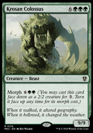 (176) Magic The Gathering Commander: Murders at Karlov Manor Single: Krosan Colossus  Rare