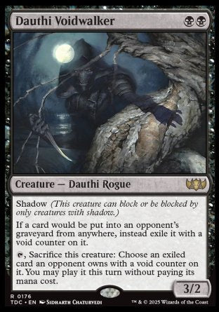 (176) Magic The Gathering Commander: Tarkir: Dragonstorm Single: Dauthi Voidwalker  Rare