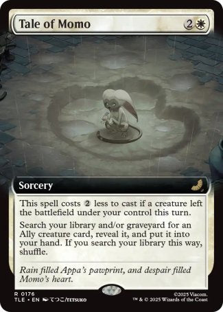 (176) Magic The Gathering Magic: The Gathering | Avatar: The Last Airbender: Eternal Single: Tale of Momo (V.2)  Rare