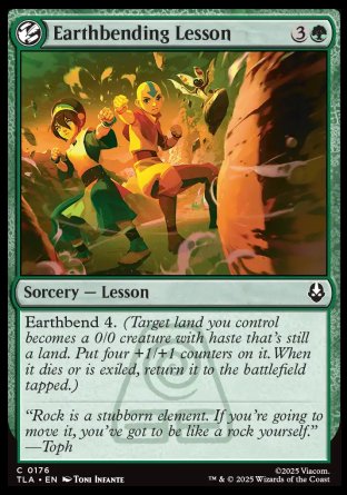 (176) Magic The Gathering Magic: The Gathering | Avatar: The Last Airbender Single: Earthbending Lesson  Common