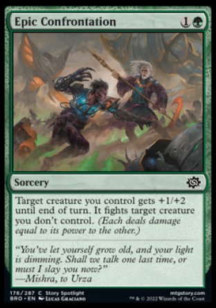 (176) Magic The Gathering The Brothers' War Single: Epic Confrontation Holo Common
