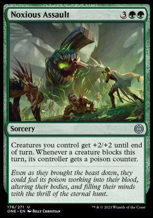 (176) Magic The Gathering Phyrexia: All Will Be One Single: Noxious Assault  Uncommon
