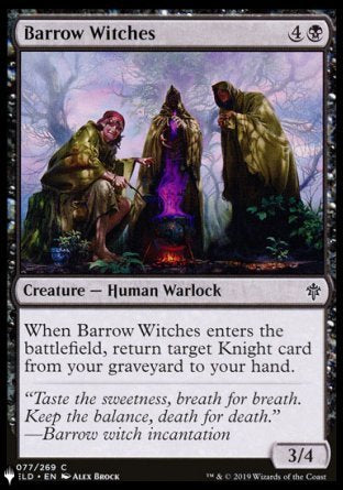 (077) Magic The Gathering The List Single: Barrow Witches  Common