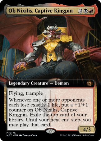 (176) Magic The Gathering March of the Machine: The Aftermath: Extras Single: Ob Nixilis, Captive Kingpin (V.3) Holo Mythic