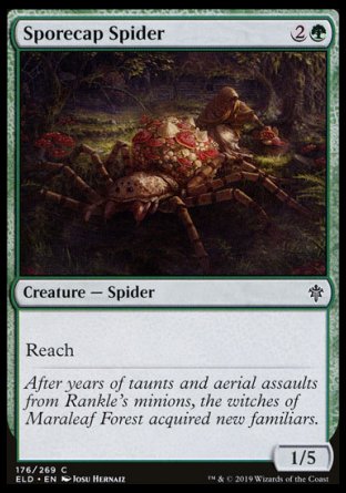 (176/269) Magic The Gathering Throne of Eldraine Single: Sporecap Spider Holo Common