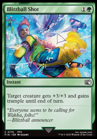 (176) Magic The Gathering Magic: The Gathering - FINAL FANTASY Single: Blitzball Shot Holo Common