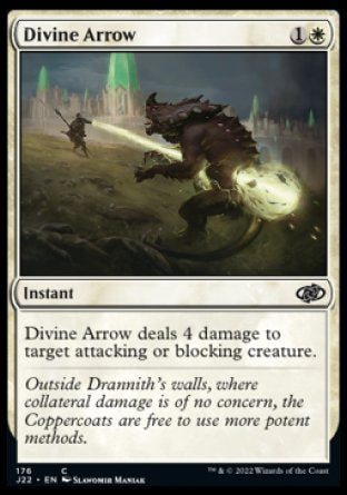 (176) Magic The Gathering Jumpstart 2022 Single: Divine Arrow  Common