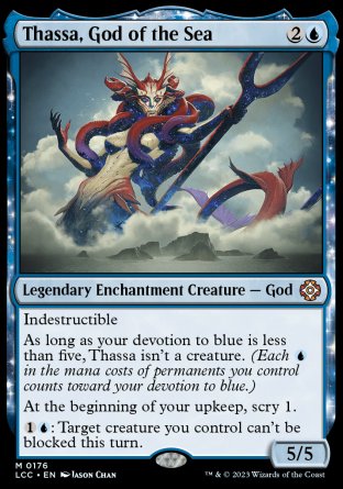 (176) Magic The Gathering Commander: The Lost Caverns of Ixalan Single: Thassa, God of the Sea  Mythic